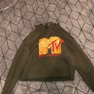 MTV cropped hoodie